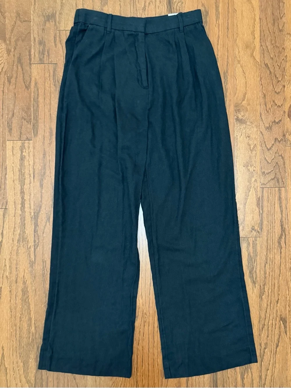Abercrombie & Fitch Men's Medium MR Classic Black Linen Blend Pants Trousers